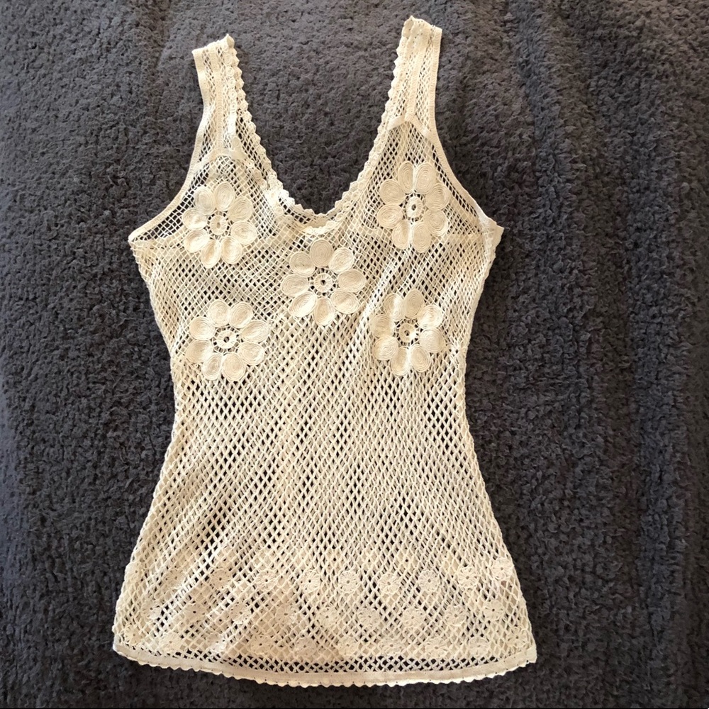 NWOT Crotchet Free People sleeveless top.l